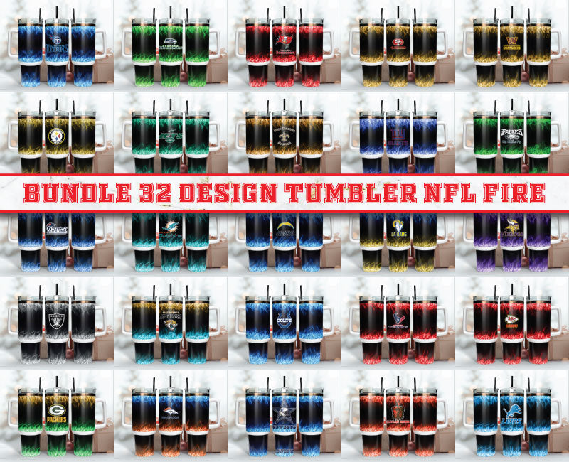 Bundle 32 Team NFL 40oz Tumbler,NFL Tumbler 40oz, 40oz Tumbler Sublimation Png , 40oz Tumbler Wrap 33