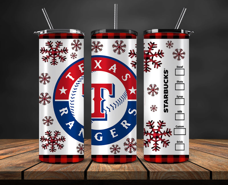 Texas Rangers Png,Christmas MLB Tumbler Png , MLB Christmas Tumbler Wrap 10