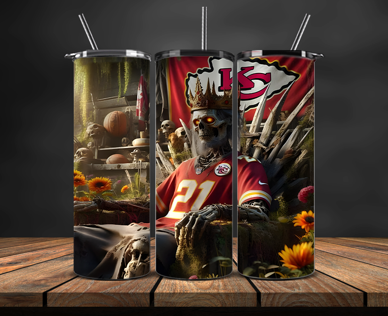 Kansas City Chiefs Tumbler Wrap, NFL Trendy Tumbler 10