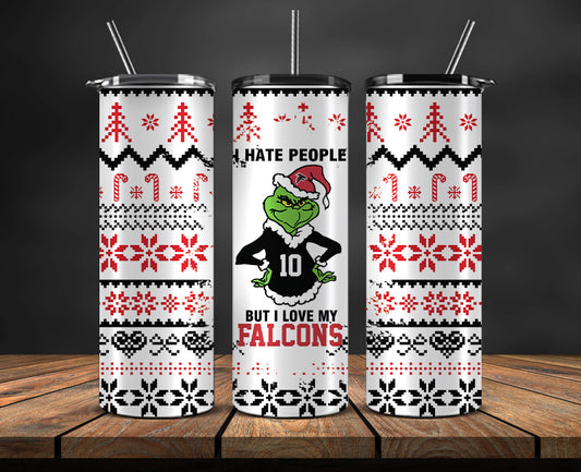 Atlanta Falcons Christmas Tumbler Png,NFL Merry Christmas Png, NFL Christmas Tumbler Wrap 112