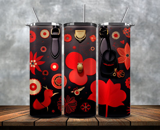 Fashion Tumbler Png, Luxury Skinny Tumbler,Louis Vuitton Tumbler Png, Pattern Logo Fashion Tumbler Png 116