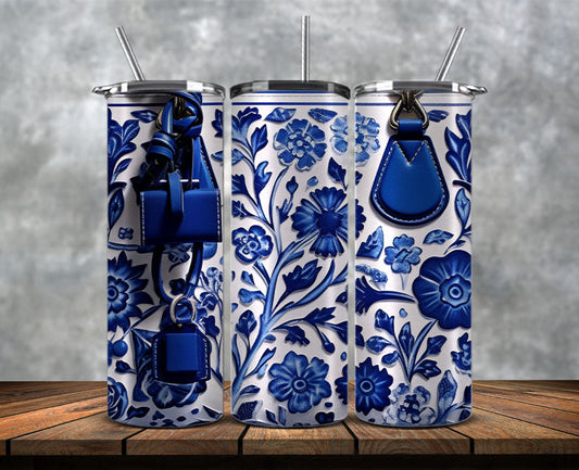 Fashion Tumbler Png, Luxury Skinny Tumbler,Louis Vuitton Tumbler Png, Pattern Logo Fashion Tumbler Png 119