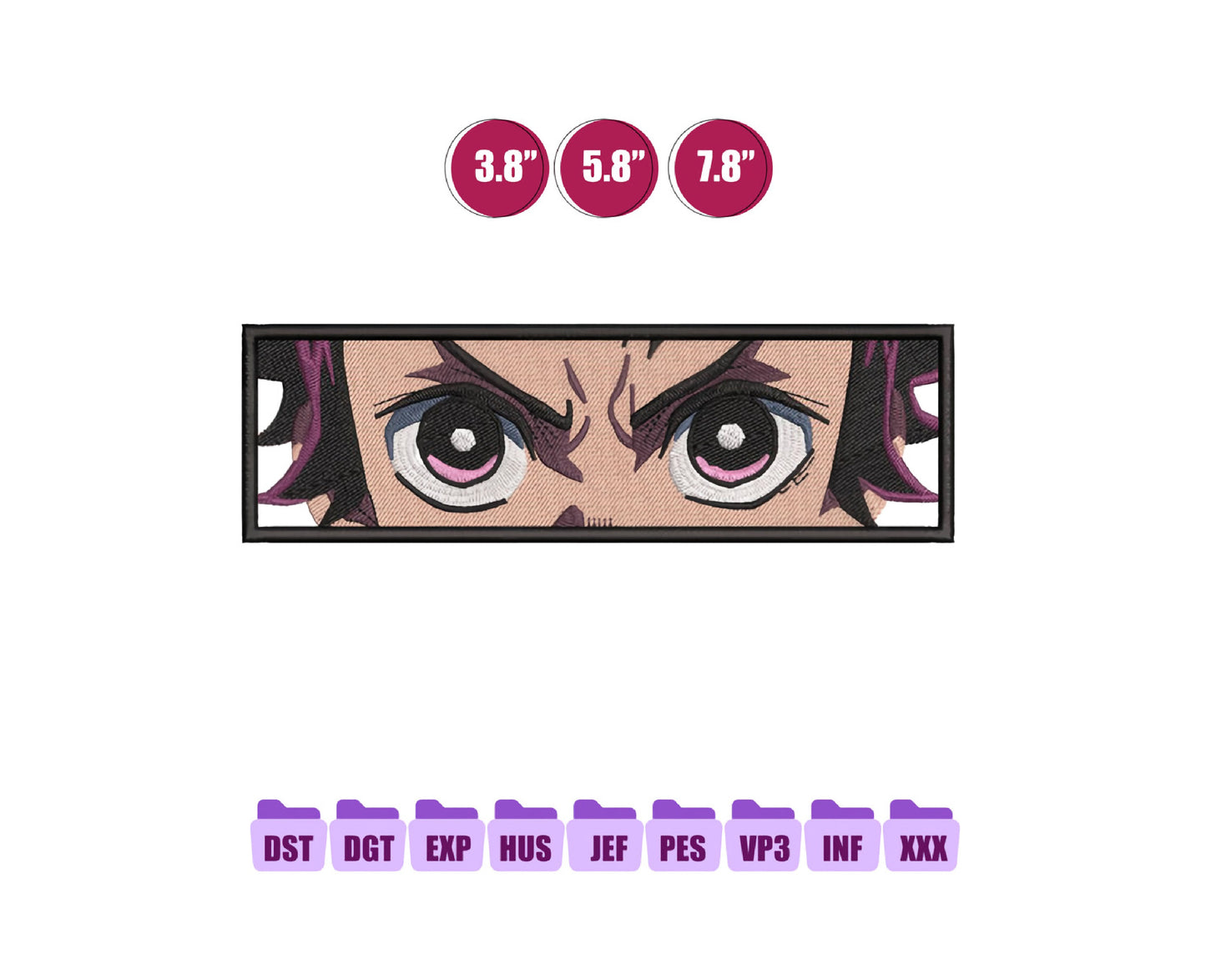 Tanjiro Box Anime Embroidery Design, Digital Anime Embroidery File 119