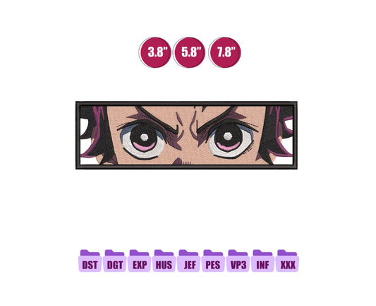 Tanjiro Box Anime Embroidery Design, Digital Anime Embroidery File 119