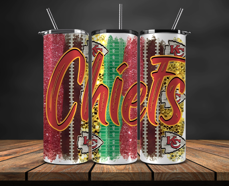 Kansas City Chiefs Tumbler Wrap, NFL Trendy Tumbler 11