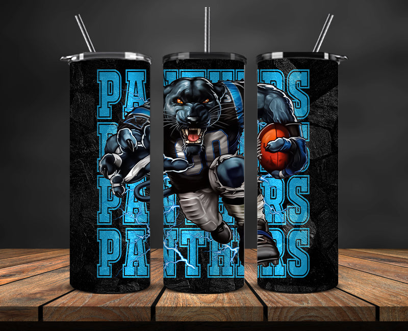 Carolina Panthers Tumbler, Panthers Logo Tumbler,NFL Season 2023, Design 122