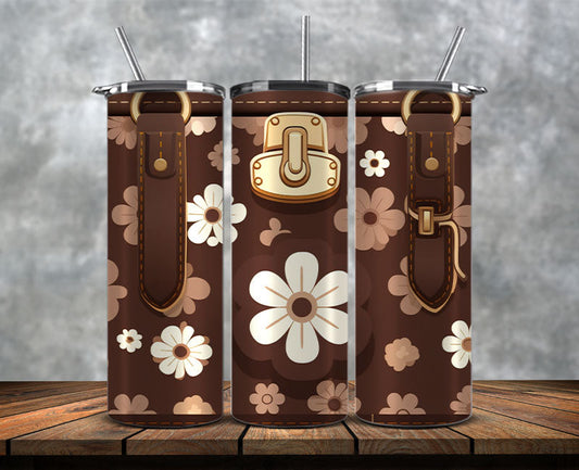 Fashion Tumbler Png, Luxury Skinny Tumbler,Louis Vuitton Tumbler Png, Pattern Logo Fashion Tumbler Png 129