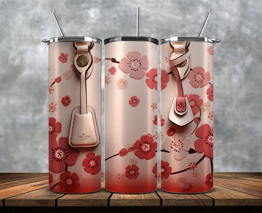 Fashion Tumbler Png, Luxury Skinny Tumbler,Louis Vuitton Tumbler Png, Pattern Logo Fashion Tumbler Png 138