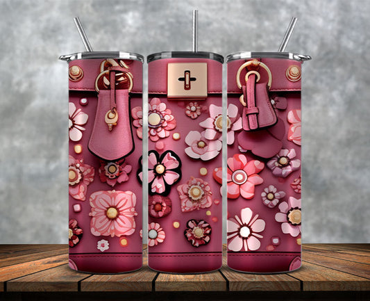 Fashion Tumbler Png, Luxury Skinny Tumbler,Louis Vuitton Tumbler Png, Pattern Logo Fashion Tumbler Png 148