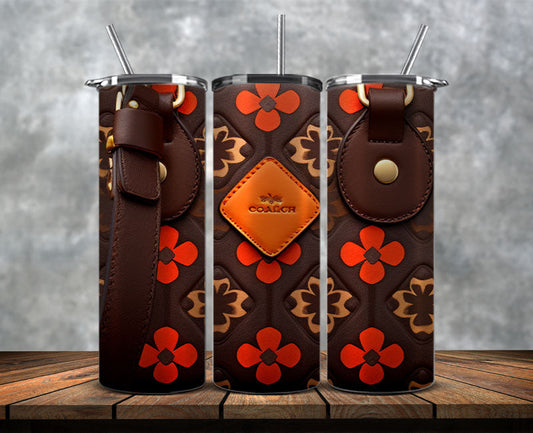 Fashion Tumbler Png, Luxury Skinny Tumbler,Louis Vuitton Tumbler Png, Pattern Logo Fashion Tumbler Png 159