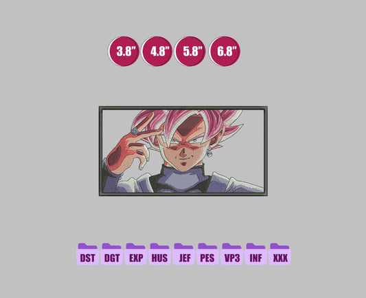 GOKU Anime Embroidery Design, Digital Anime Embroidery File 168