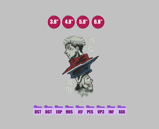 Jiraya Frog Anime Embroidery Design, Digital Anime Embroidery File 192