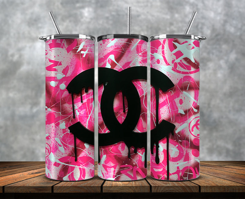 Chanel Tumbler Wrap, Chanel Logo, Fashion Patterns, Logo Fashion Tumbler, Logo LV 3d Inflatable 101