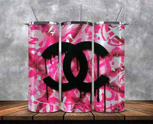 Chanel Tumbler Wrap, Chanel Logo, Fashion Patterns, Logo Fashion Tumbler, Logo LV 3d Inflatable 101