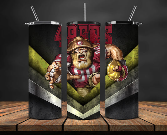 San Francisco 49ers Tumbler, 49ersLogo Tumbler,NFL Season 2023, Design 01
