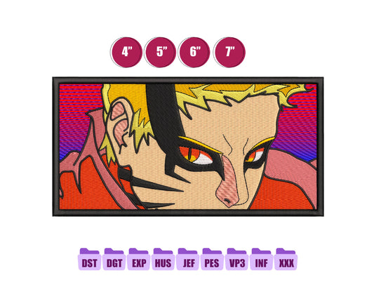 Naruto Anime Embroidery Design, Digital Anime Embroidery File 220