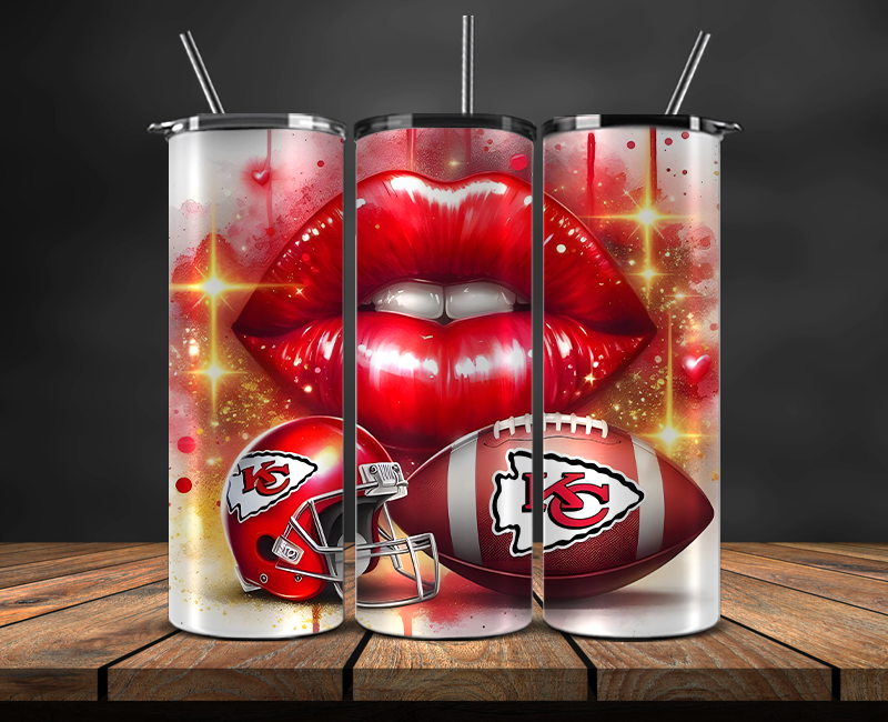 Kansas City Chiefs Tumbler Wrap, NFL Trendy Tumbler 22