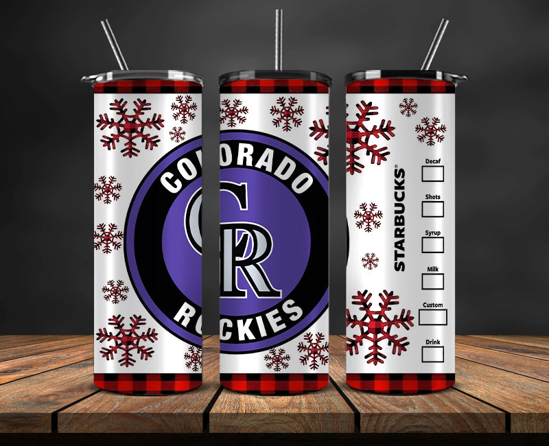 Colorado Rockies Png,Christmas MLB Tumbler Png , MLB Christmas Tumbler Wrap 23