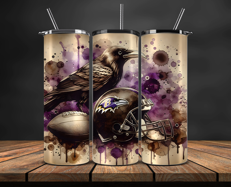 Baltimore Ravens Tumbler Wrap, NFL Trendy Tumbler 29