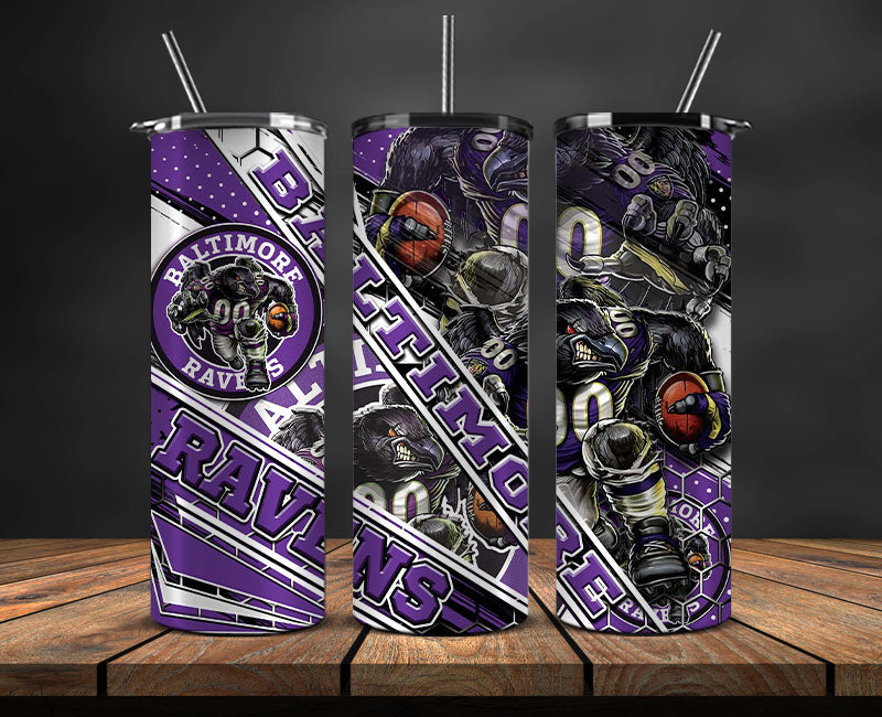 Ravens Football Png , Football Tumbler Png ,Nfl Tumbler Wrap 02
