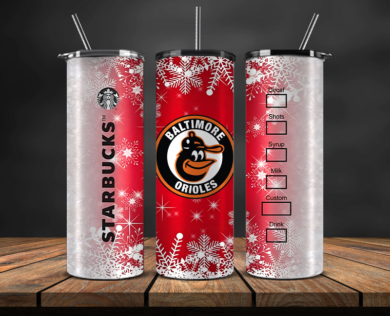 Baltimore Orioles Png,Christmas MLB Tumbler Png , MLB Christmas Tumbler Wrap 35