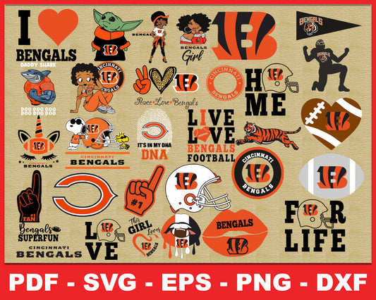 Cincinnati Bengals Svg , Football Team Svg 57