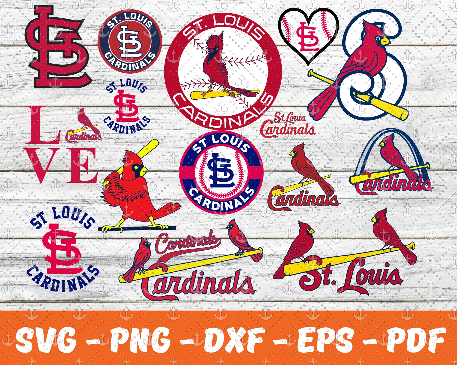 St Louis Cardinals Bundle Svg, Football Svg ,Sport Svg, Sport