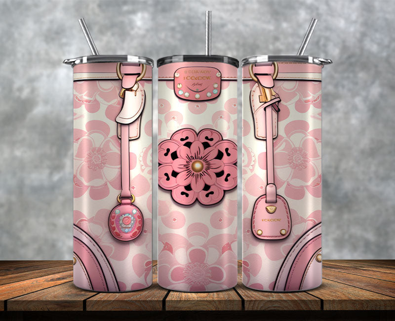 Fashion Tumbler Png, Luxury Skinny Tumbler,Louis Vuitton Tumbler Png, Pattern Logo Fashion Tumbler Png 68