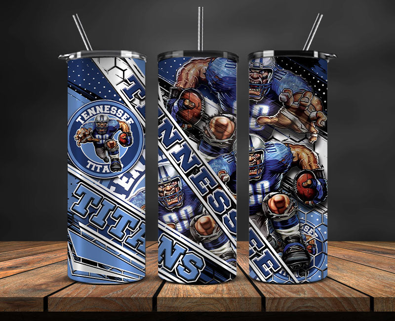 Titans Football Png , Football Tumbler Png ,Nfl Tumbler Wrap 06