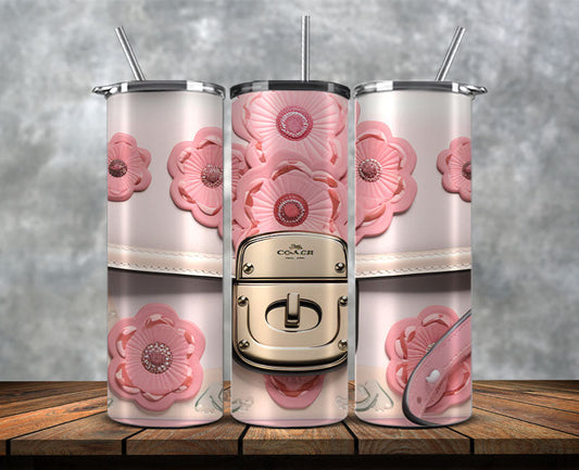 Fashion Tumbler Png, Luxury Skinny Tumbler,Louis Vuitton Tumbler Png, Pattern Logo Fashion Tumbler Png 70