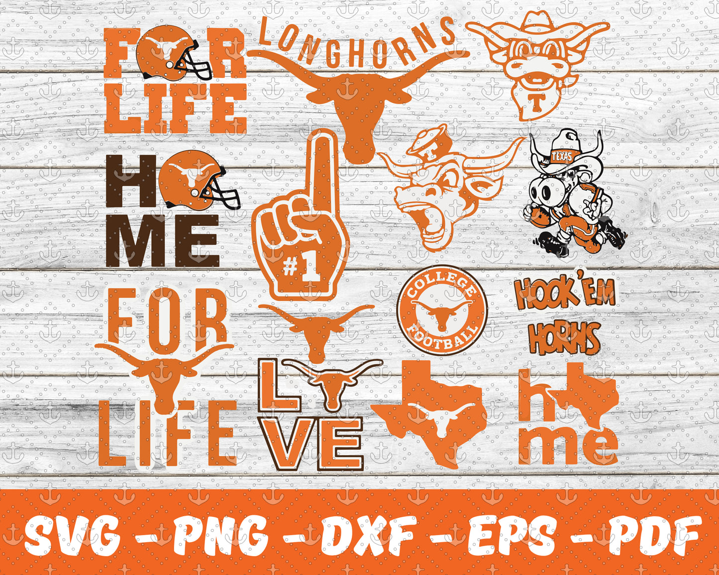 Texas LongHorns Bundle Svg, Football Svg ,Sport Svg, Sport Bundle Svg 73
