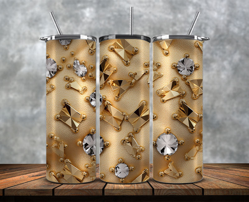Fashion Tumbler Png, Luxury Skinny Tumbler, Coach Tumbler Png, Pattern Logo Fashion Tumbler Png 08