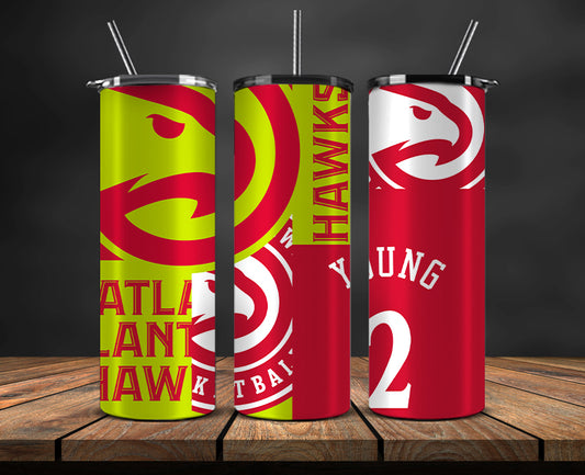 Atlanta Hawks Tumbler,Basketball Sports Tumbler , Basketball Tumbler Wrap, Nba Tumbler Wrap 08