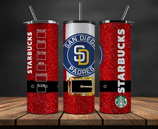San Diego Padres Png,Christmas MLB Tumbler Png , MLB Christmas Tumbler Wrap 90