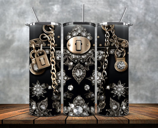 Fashion Tumbler Png, Luxury Skinny Tumbler,Louis Vuitton Tumbler Png, Pattern Logo Fashion Tumbler Png 94