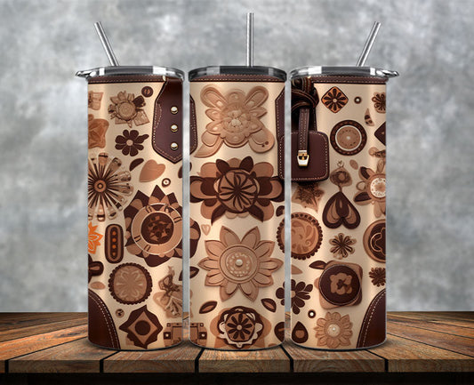 Fashion Tumbler Png, Luxury Skinny Tumbler,Louis Vuitton Tumbler Png, Pattern Logo Fashion Tumbler Png 99