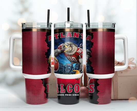 Atlanta Falcons Tumbler 40oz Png, 40oz Tumler Png 99