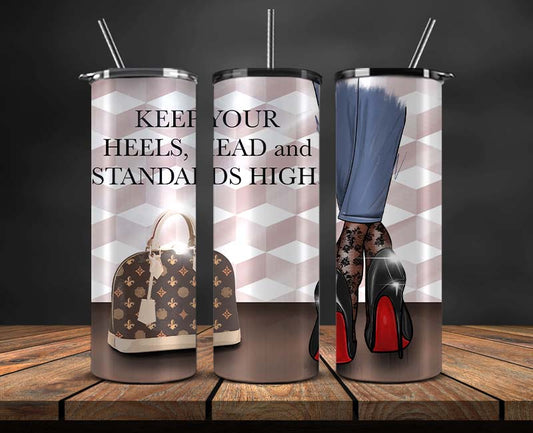 Brand Logo Tumbler Wrap , Fashion Logo Tumbler Wrap, Skinny Tumbler 20oz, Brand Tumbler Wrap 100