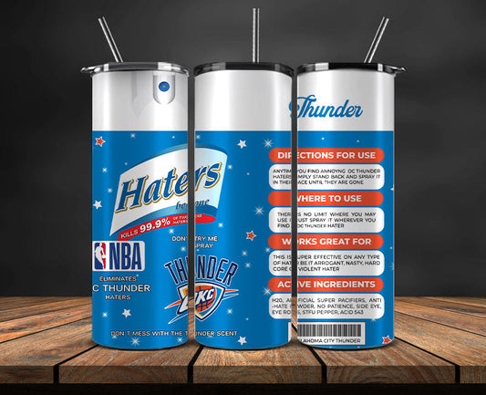 Oklahoma City Thunder Tumbler Wrap, NBA Tumbler Png , NBA DS-102