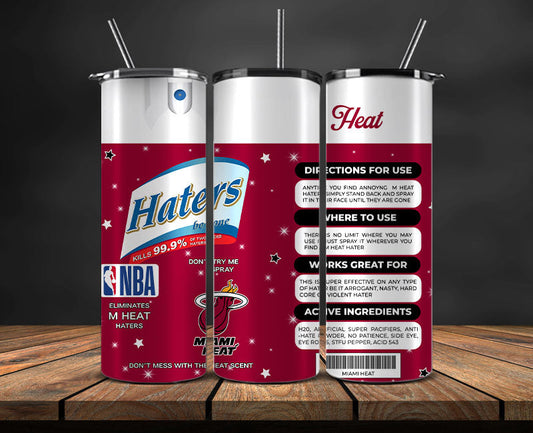 Miami Heat Tumbler Wrap, NBA Tumbler Png , NBA DS-104