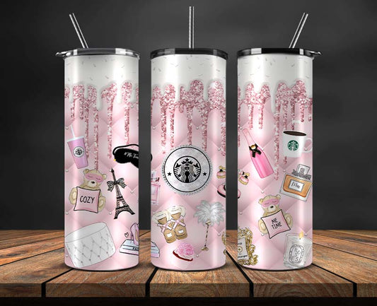 Brand Logo Tumbler Wrap , Fashion Logo Tumbler Wrap, Skinny Tumbler 20oz, Brand Tumbler Wrap 105