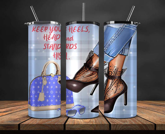 Brand Logo Tumbler Wrap , Fashion Logo Tumbler Wrap, Skinny Tumbler 20oz, Brand Tumbler Wrap 110