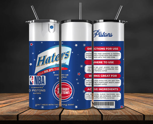 Detroit Pistons Tumbler Wrap, NBA Tumbler Png , NBA DS-114