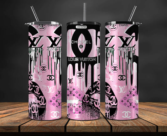 Brand Logo Tumbler Wrap , Fashion Logo Tumbler Wrap, Skinny Tumbler 20oz, Brand Tumbler Wrap 11