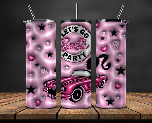 Barbie Tumbler Wrap, Barbie Doll PNG,  Barbie Skinny 20oz 11
