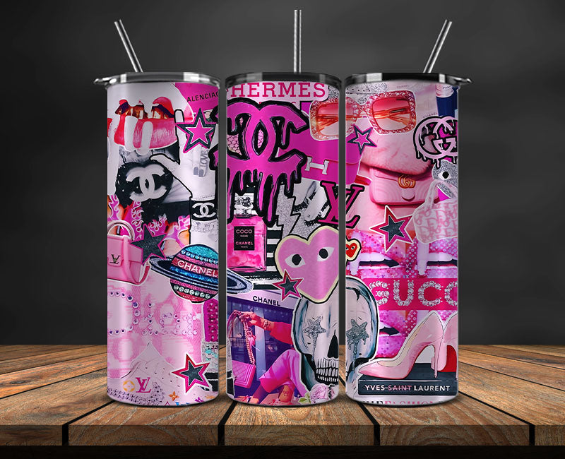 Chanel  Tumbler Wrap, Chanel Tumbler Png, Chanel Logo, Luxury Tumbler Wraps, Logo Fashion  Design 123