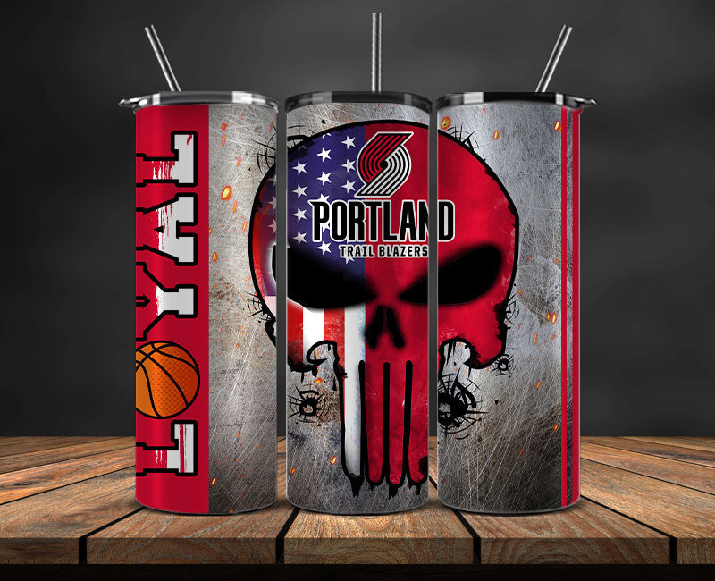 Portland Trail Blazers Tumbler Wrap  Basketball Design,NBA Teams,NBA Sports,Nba Tumbler Wrap,NBA DS-125