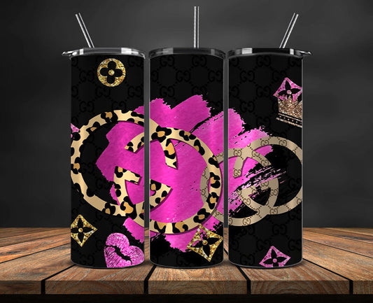 Gucci Tumbler Wrap, Gucci  Tumbler Png, Gucci  Logo, Luxury Tumbler Wraps, Logo Fashion  Design 136