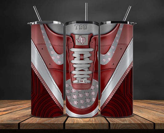 Texas Southern Tigers Sneaker Tumbler Wrap , College Sneaker Tumbler Wrap 152