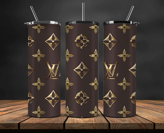 Brand Logo Tumbler Wrap , Fashion Logo Tumbler Wrap, Skinny Tumbler 20oz, Brand Tumbler Wrap 18
